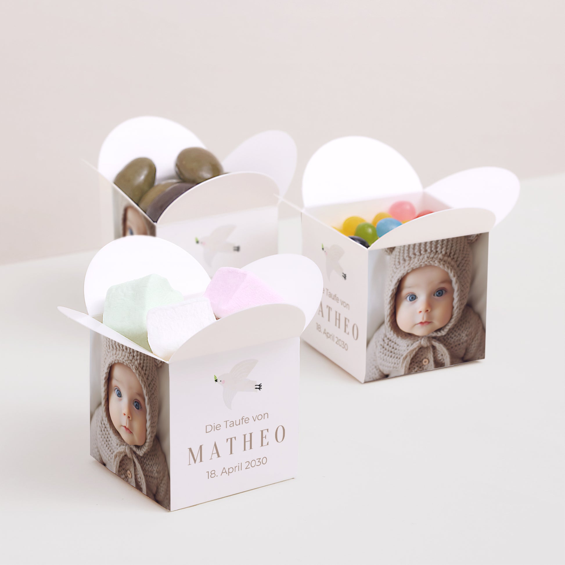 Geschenkbox Taufe Schmetterlingsöffnung Fotografisch foto N° 3