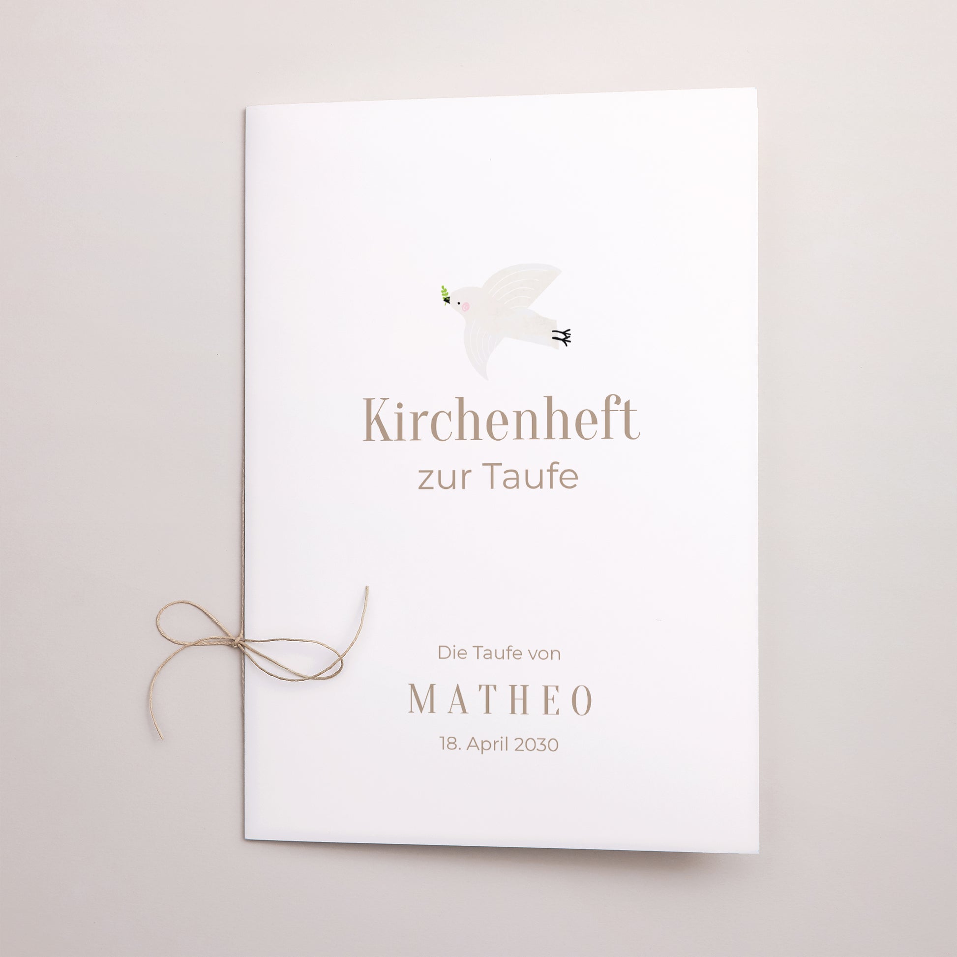 Kirchenheft Taufe Doppelflügel Fotografisch foto N° 1