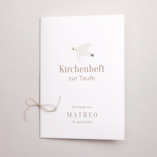 Kirchenheft Taufe Doppelflügel Fotografisch foto
