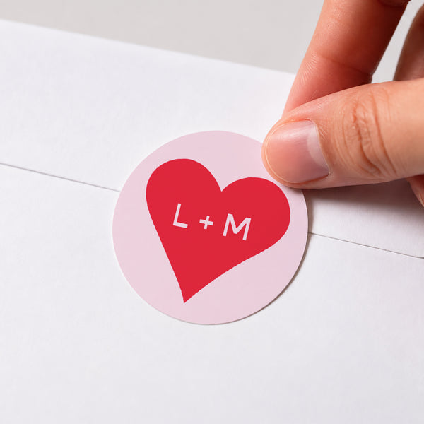 Sticker Hochzeit Rund Die Überraschung. foto