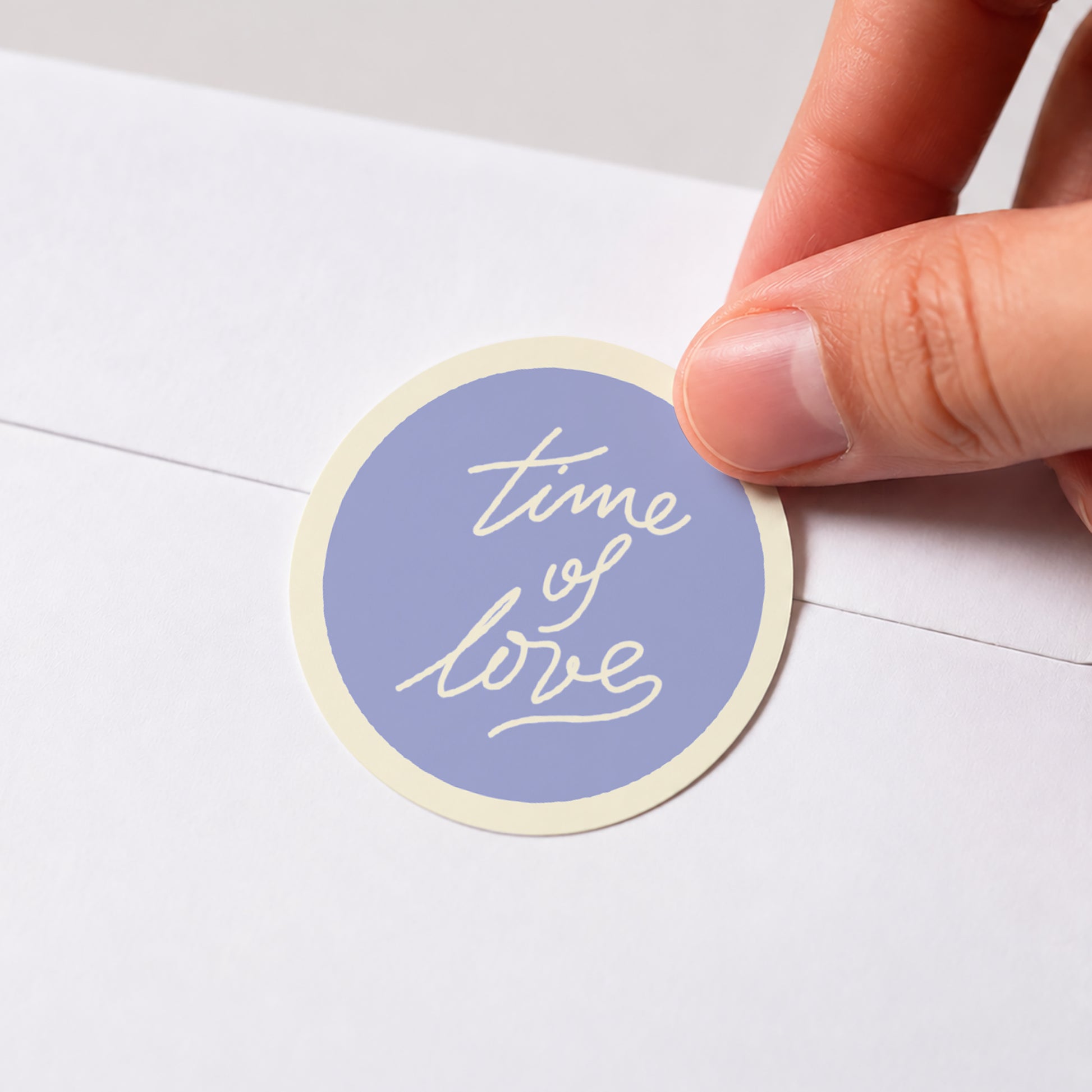 Sticker Hochzeit Rund Liebeszeit foto N° 1