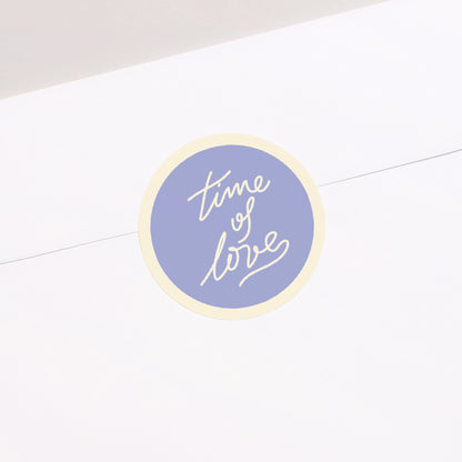 Sticker Hochzeit Rund Liebeszeit foto N° 2