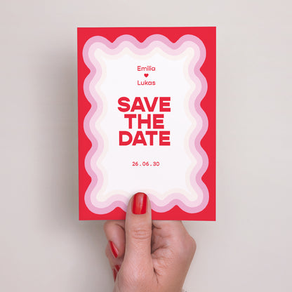 Save the date Karte Hochzeit Porträt Schöner Tag foto N° 2