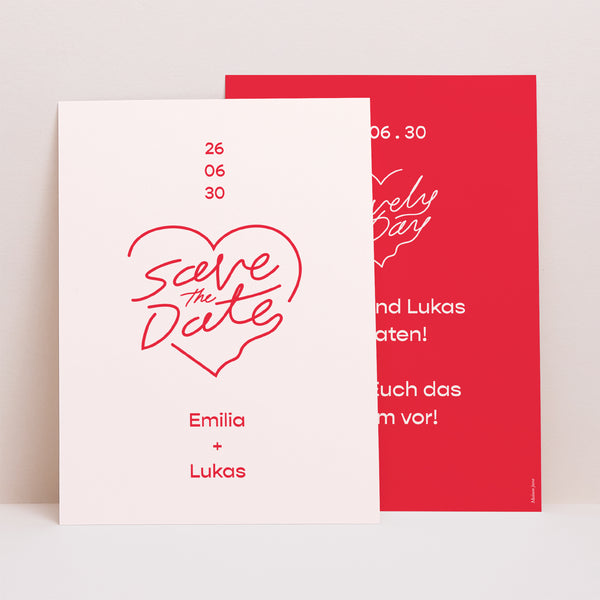 Save the date Karte Hochzeit Porträt Schöner Tag Sketch foto