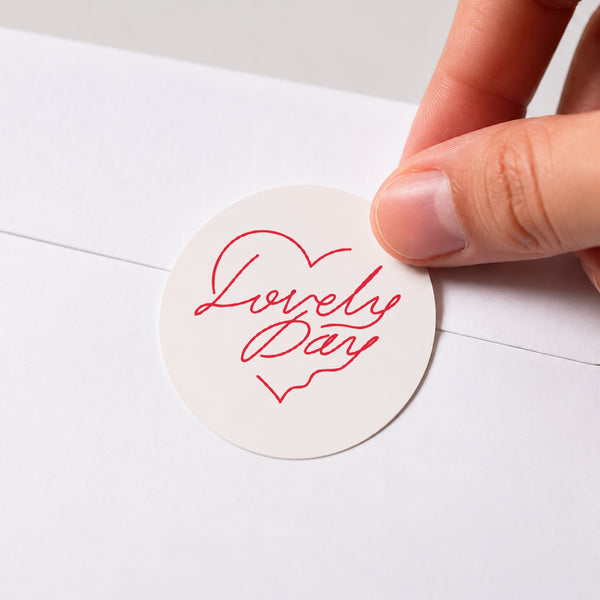 Sticker Hochzeit Rund Schöner Tag Sketch foto