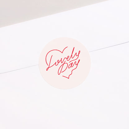 Sticker Hochzeit Rund Schöner Tag Sketch foto N° 2