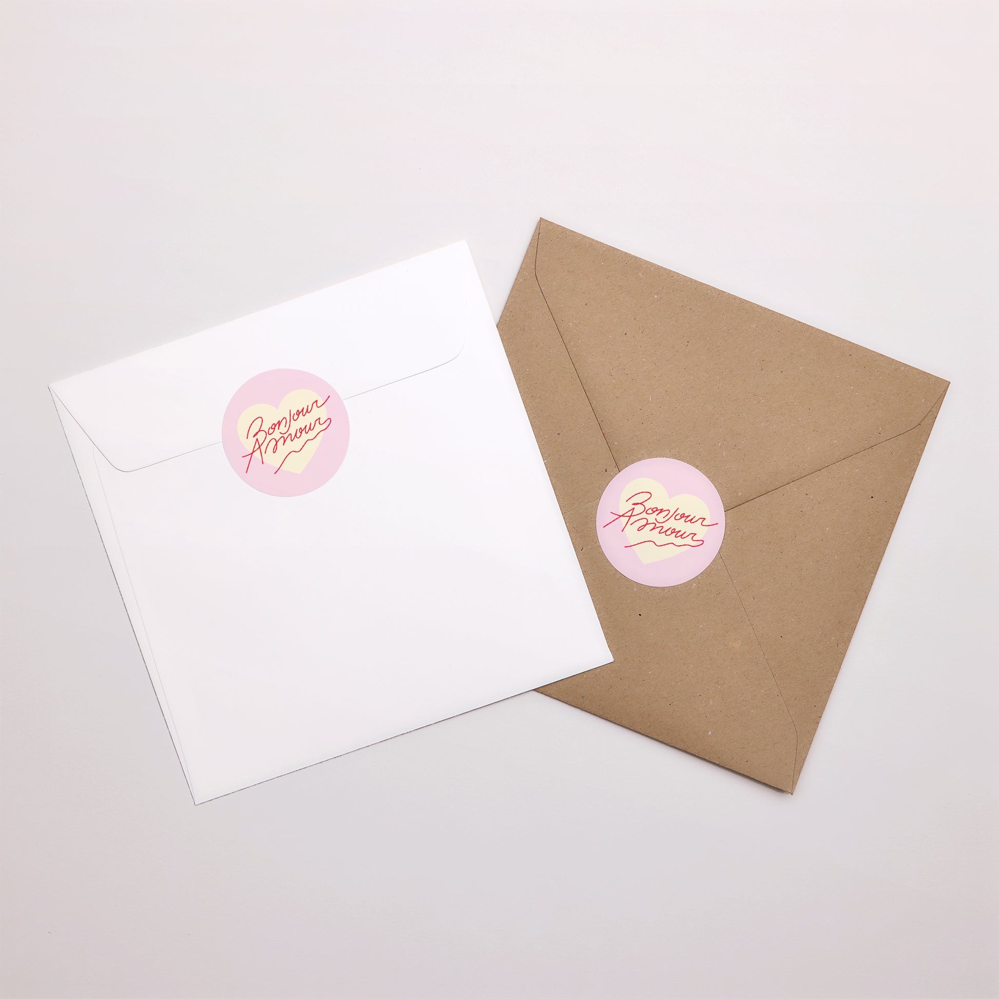 Sticker Hochzeit Rund Hallo Liebesrosa. foto N° 4