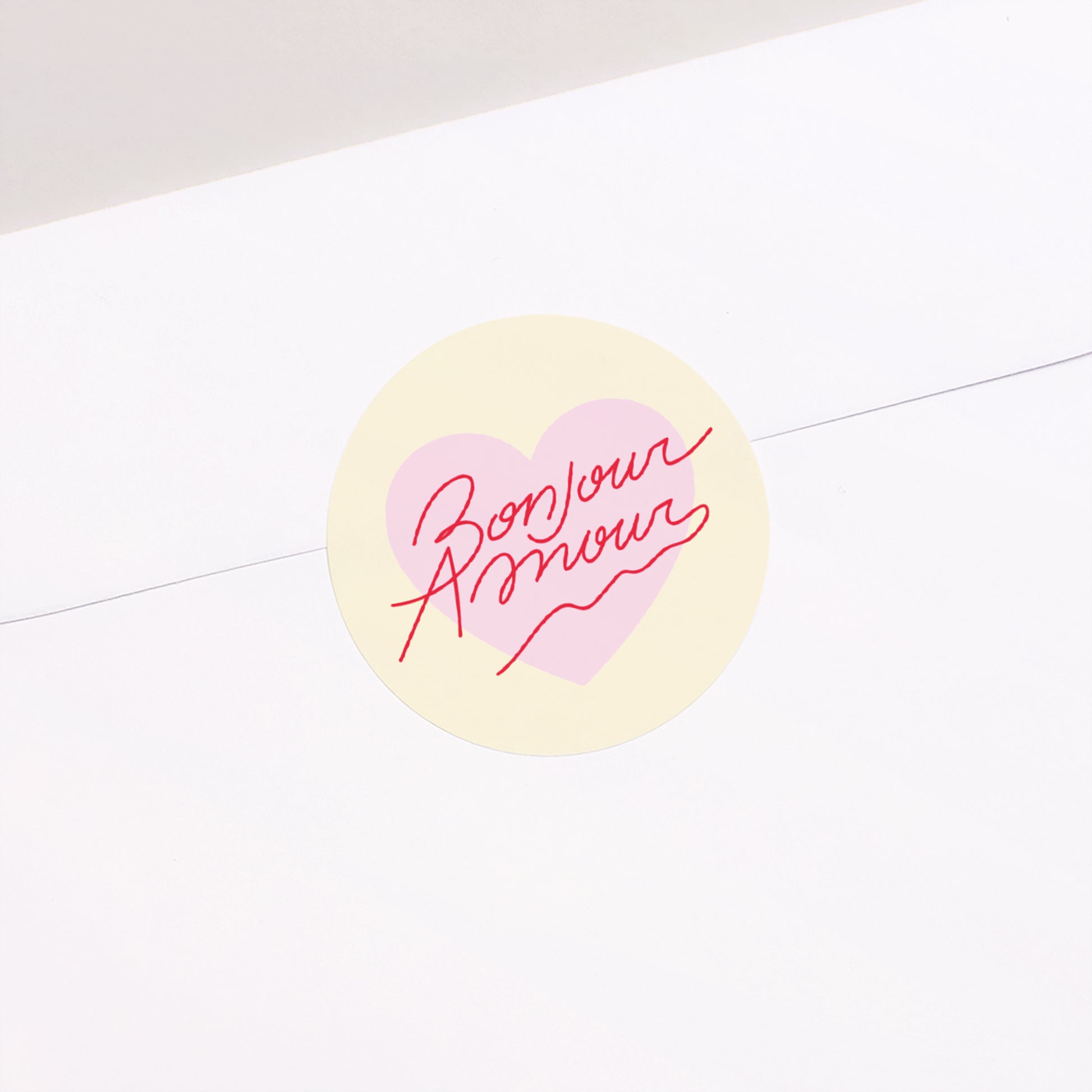 Sticker Hochzeit Rund Hallo Liebes Vanille. foto N° 2