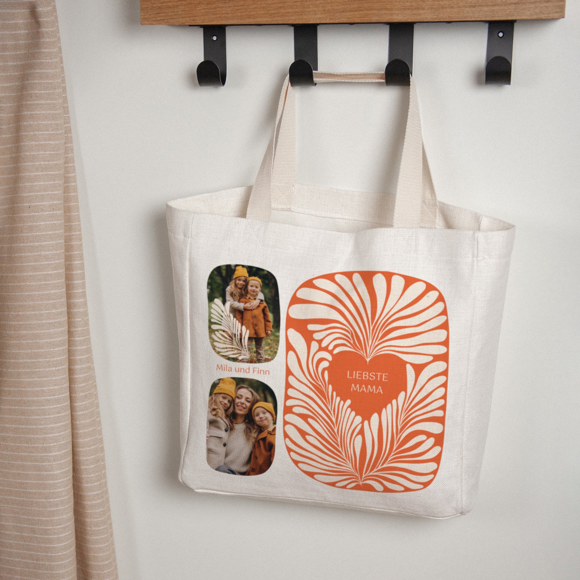 Tote bag Objekte Tragehenkel Bernsteinlaub foto N° 1