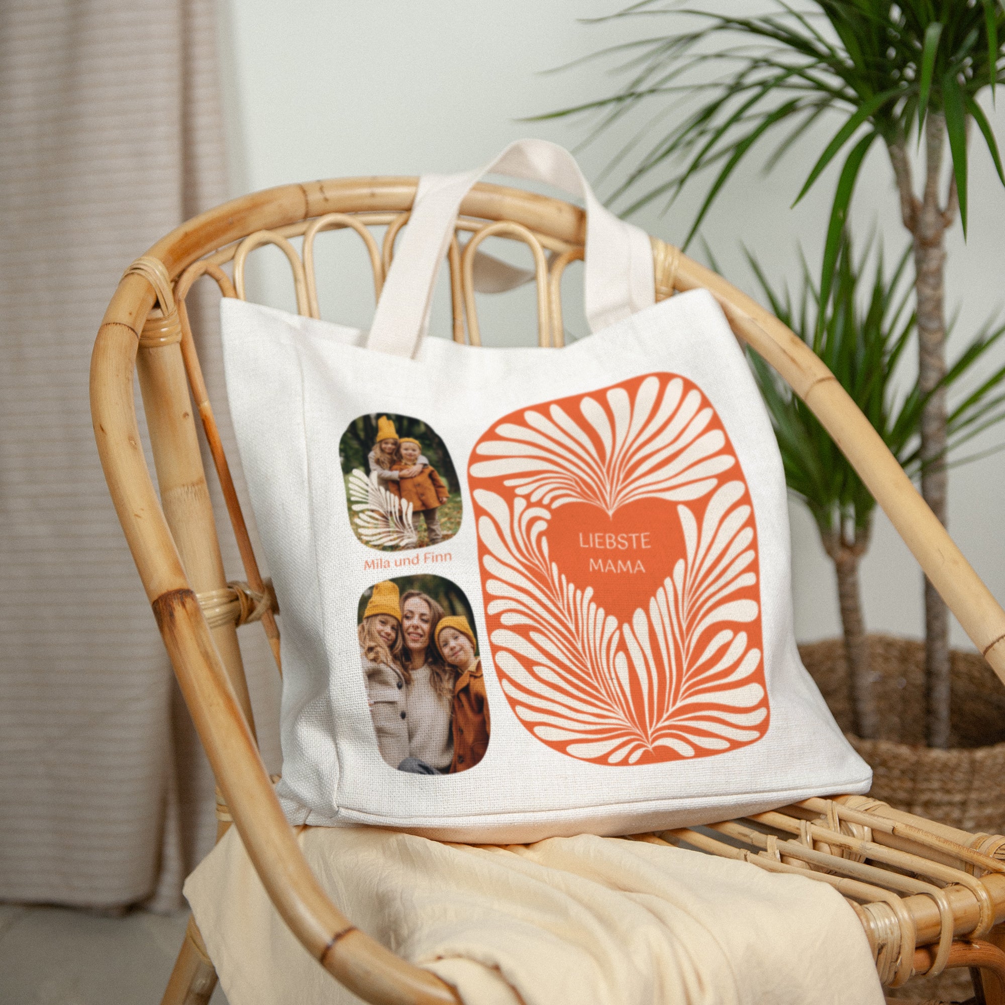 Tote bag Objekte Tragehenkel Bernsteinlaub foto N° 2