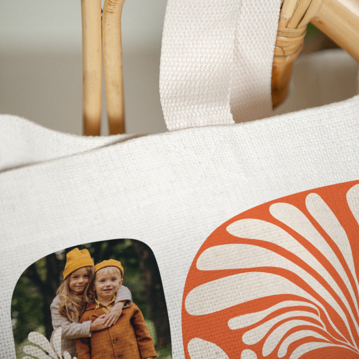 Tote bag Objekte Tragehenkel Bernsteinlaub foto N° 3