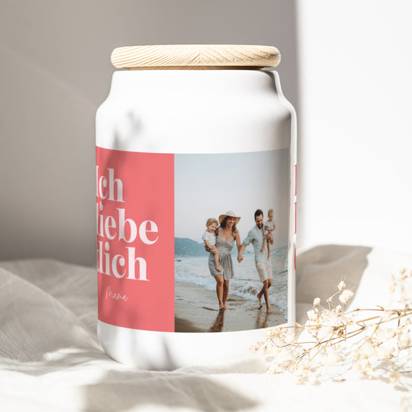 Keramiktopf Objekte 65 cl Ich liebe dich, Mama. foto