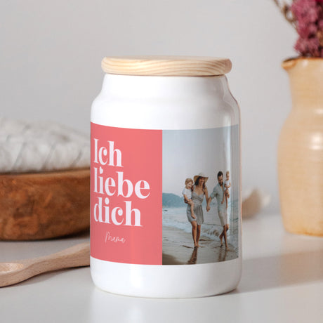 Keramiktopf Objekte 65 cl Ich liebe dich, Mama.