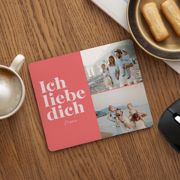 Mousepad Objekte Rechteck Ich liebe dich, Mama. foto