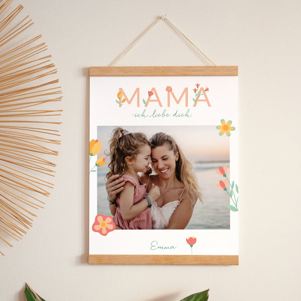 Poster Objekte Porträt Liebende Mutterblume foto