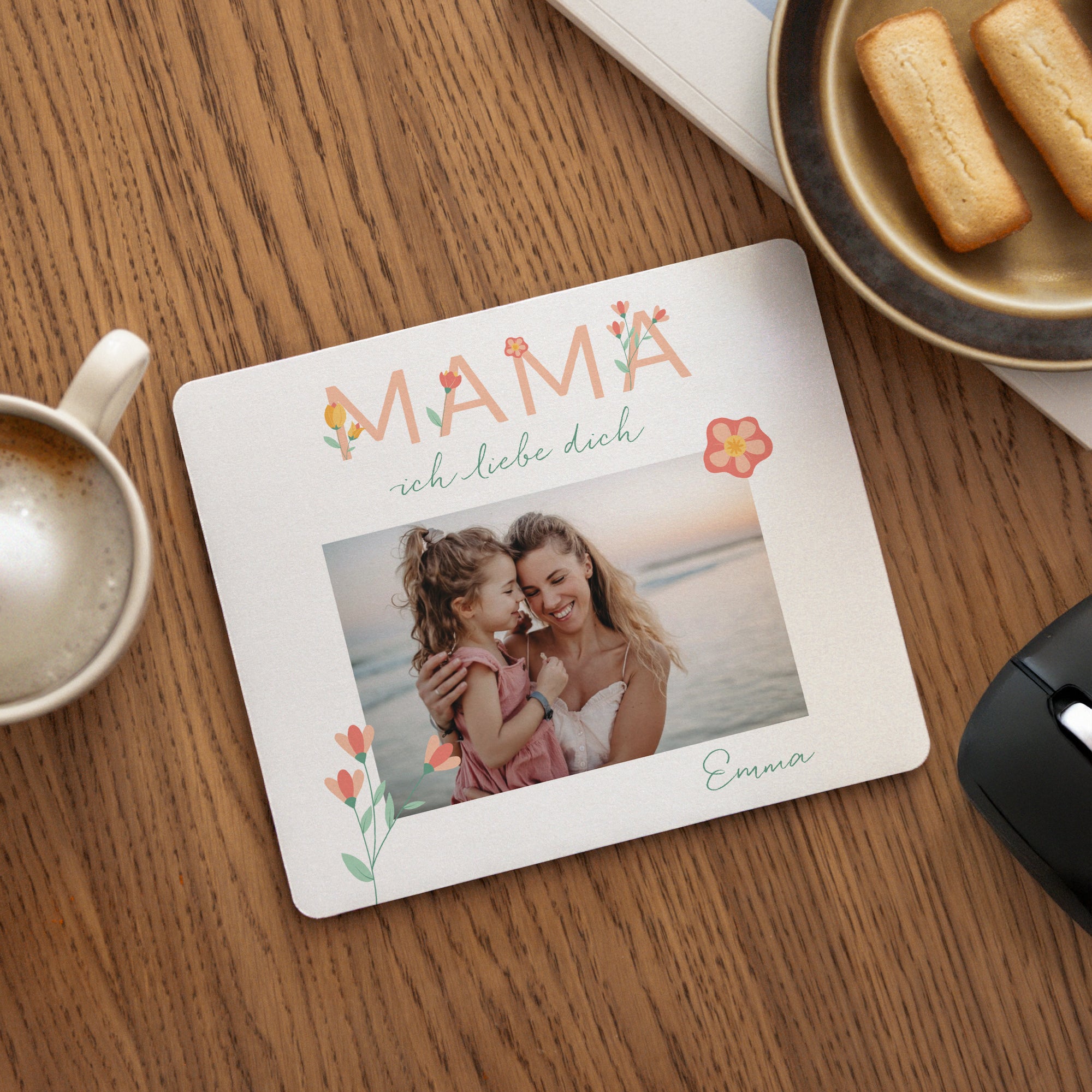 Mousepad Objekte Rechteck Liebende Mutterblume foto N° 1