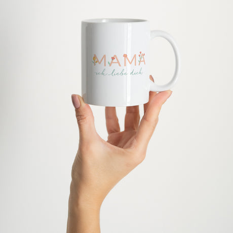 Tasse Objekte Weiß Liebende Mutterblume