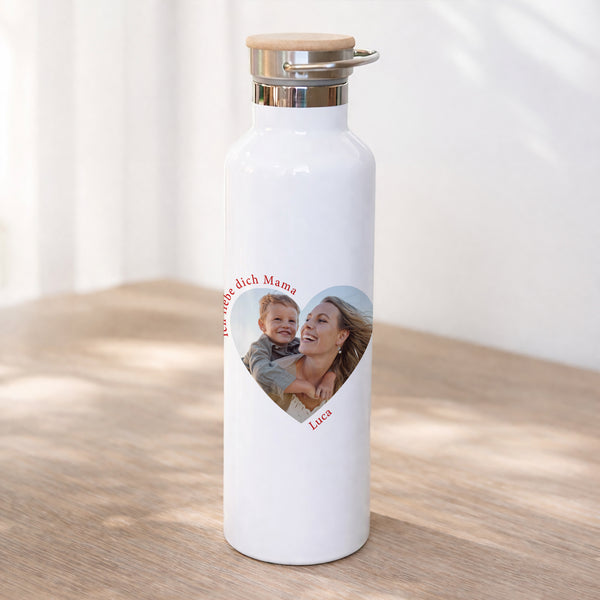 Trinkflasche Objekte 75 cl Ich liebe dich Mama Foto foto