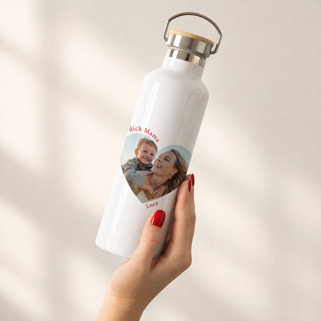 Trinkflasche Objekte 75 cl Ich liebe dich Mama Foto