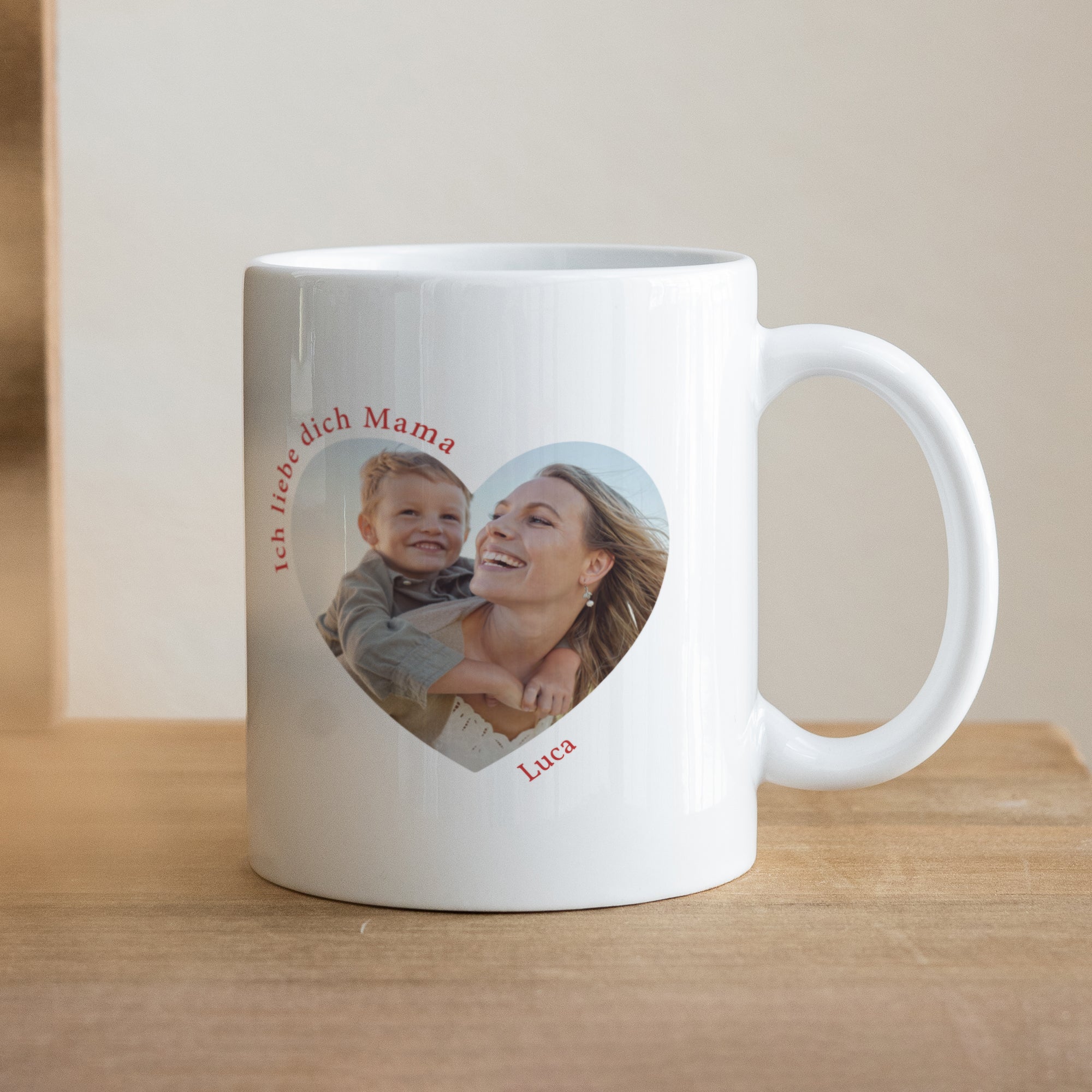 Tasse Objekte Weiß Ich liebe dich Mama Foto foto N° 1