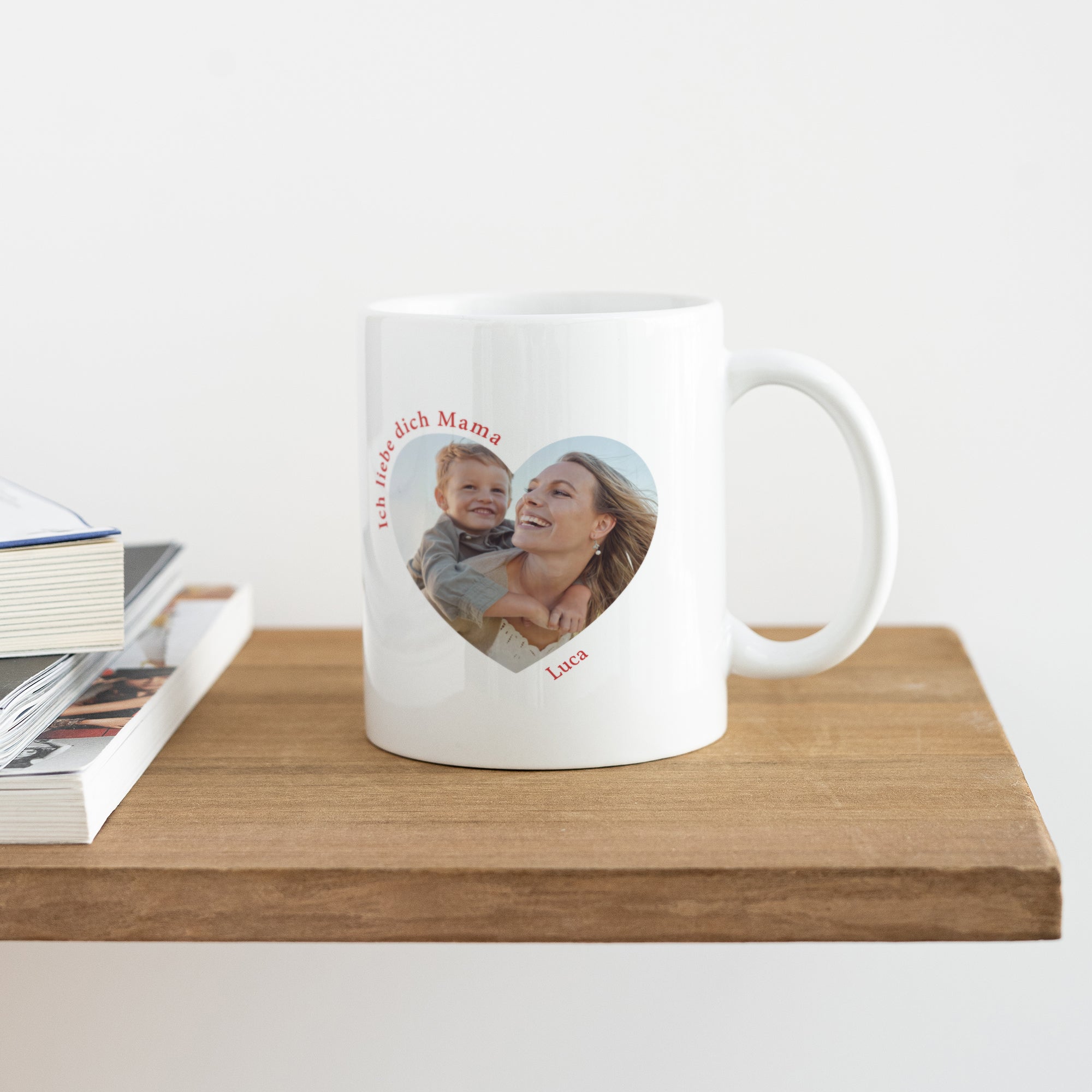 Tasse Objekte Weiß Ich liebe dich Mama Foto foto N° 4