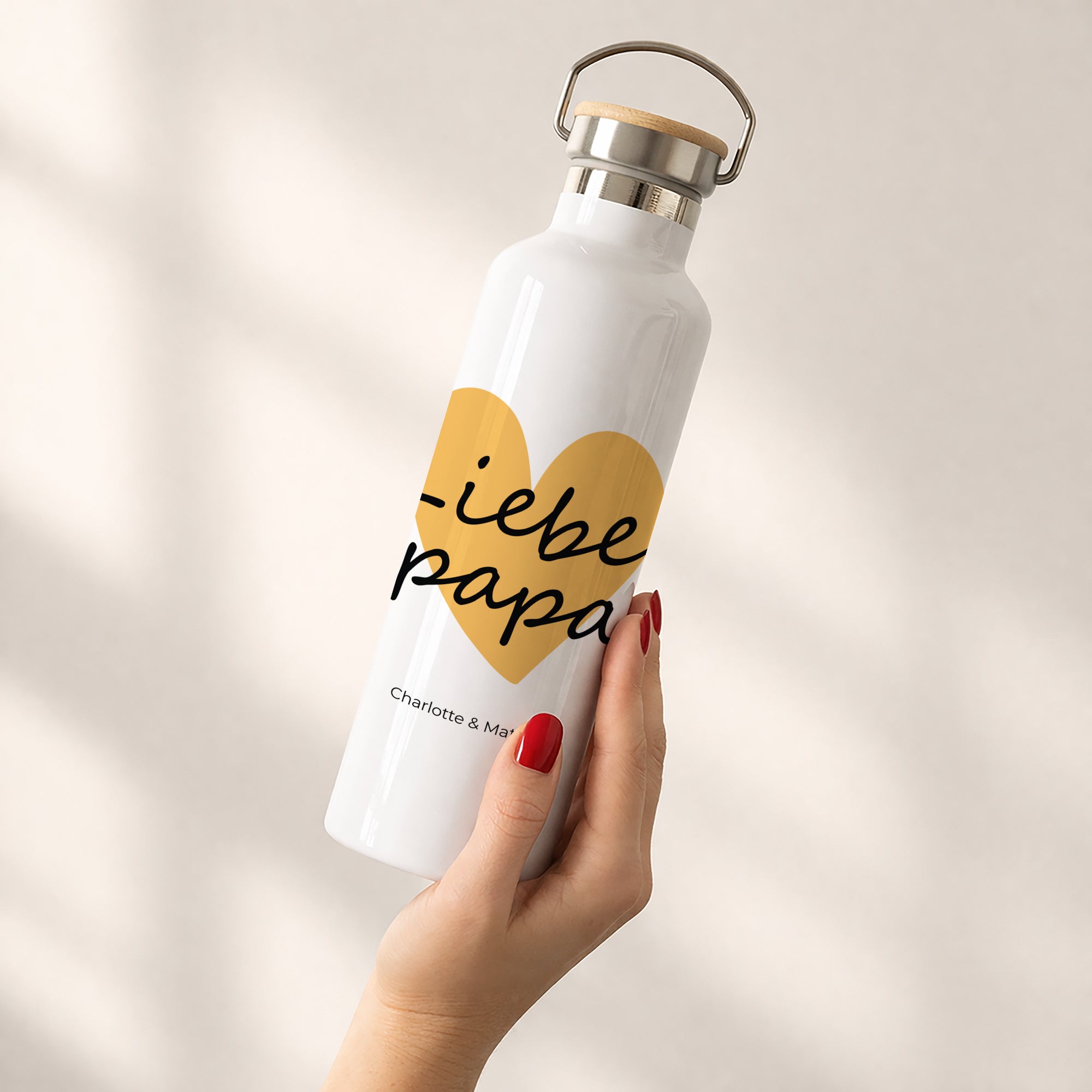 Trinkflasche Objekte 75 cl Papa der Liebe III foto N° 2