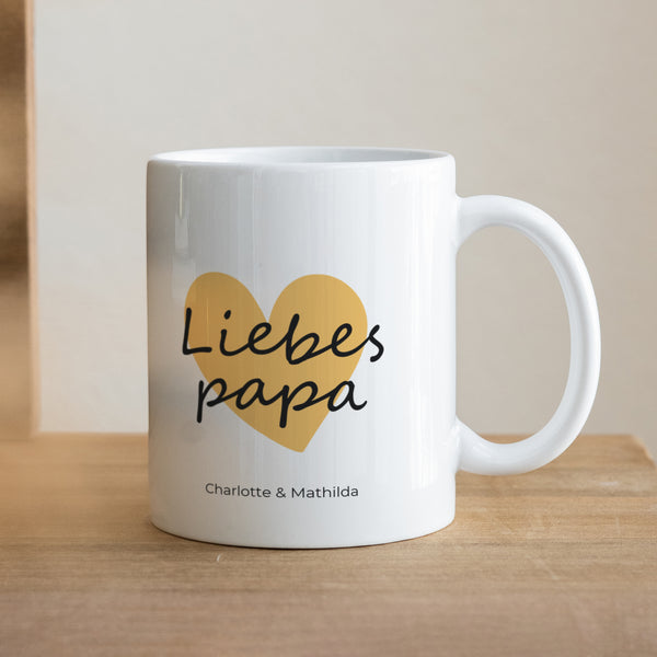Tasse Objekte Weiß Papa der Liebe III foto
