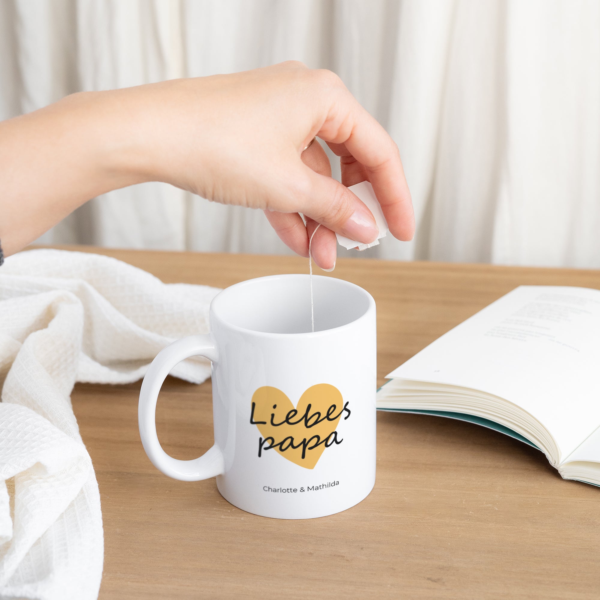 Tasse Objekte Weiß Papa der Liebe III foto N° 3