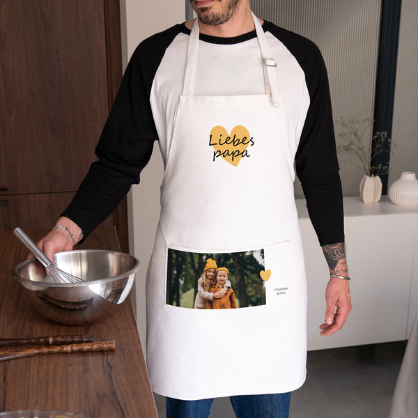 Schürze Objekte Natürliches Beige Papa der Liebe III foto