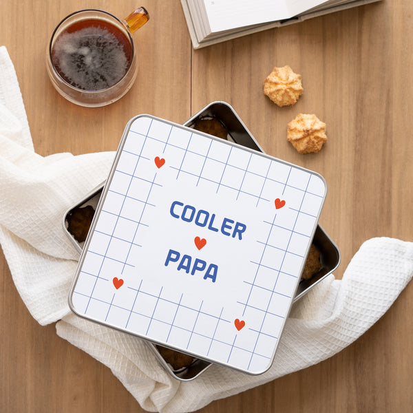 Metalldose Objekte Quadratisch Cooler Papa foto