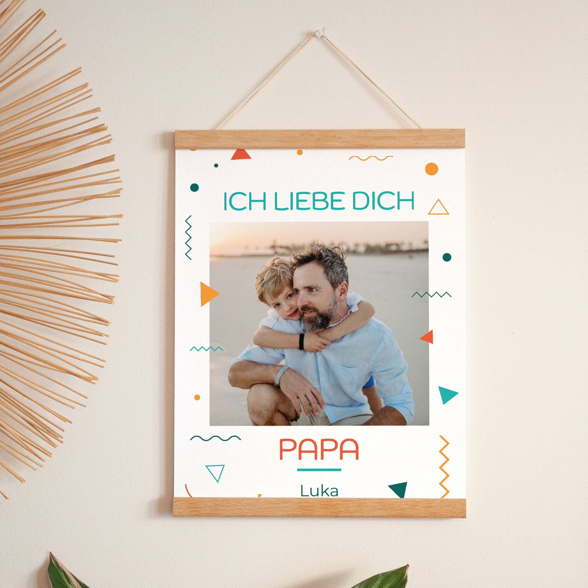 Poster Objekte Porträt Ich liebe dich Papa. foto N° 1