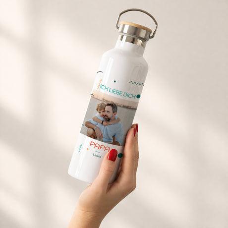 Trinkflasche Objekte 75 cl Ich liebe dich Papa.