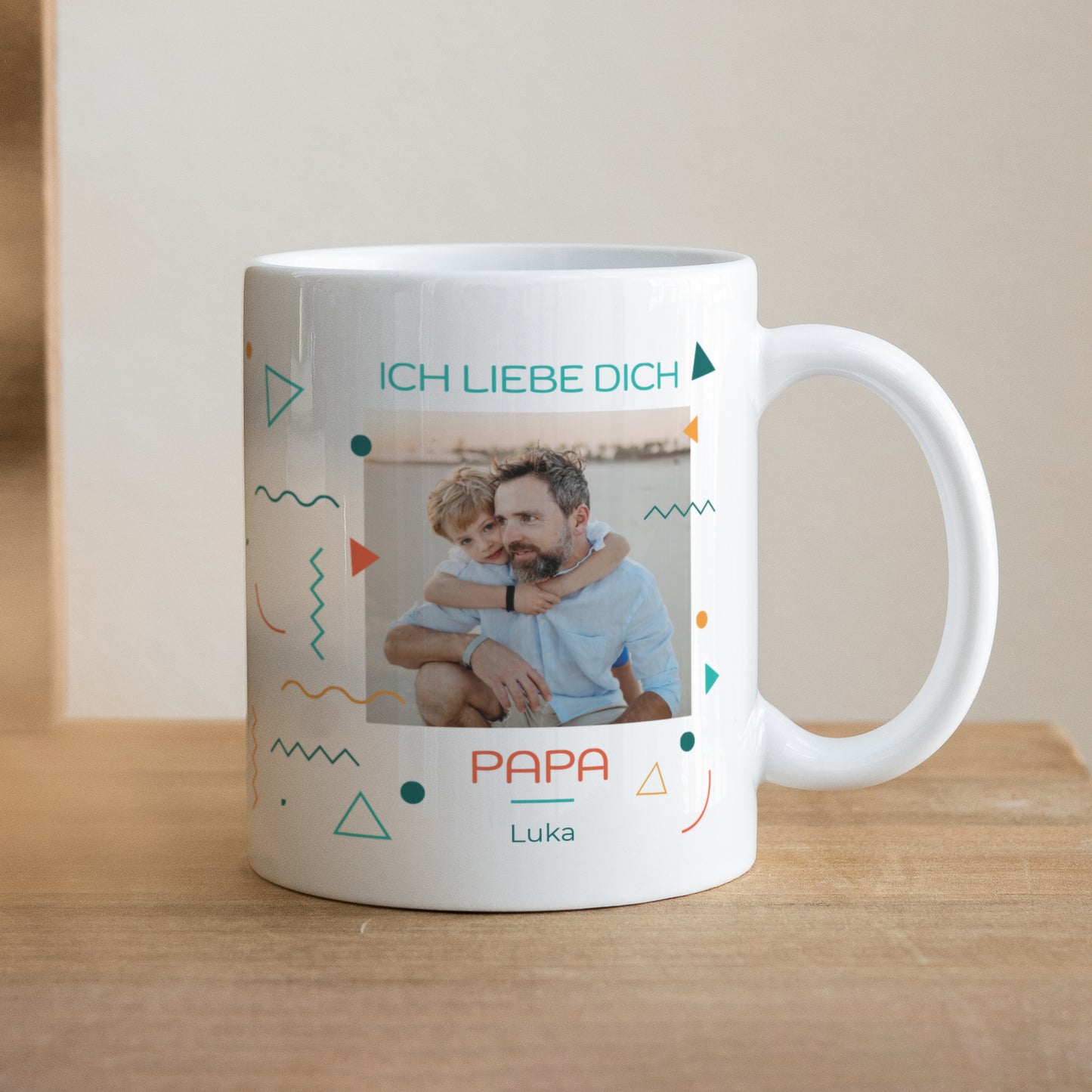 Tasse Objekte Weiß Ich liebe dich Papa. foto N° 1