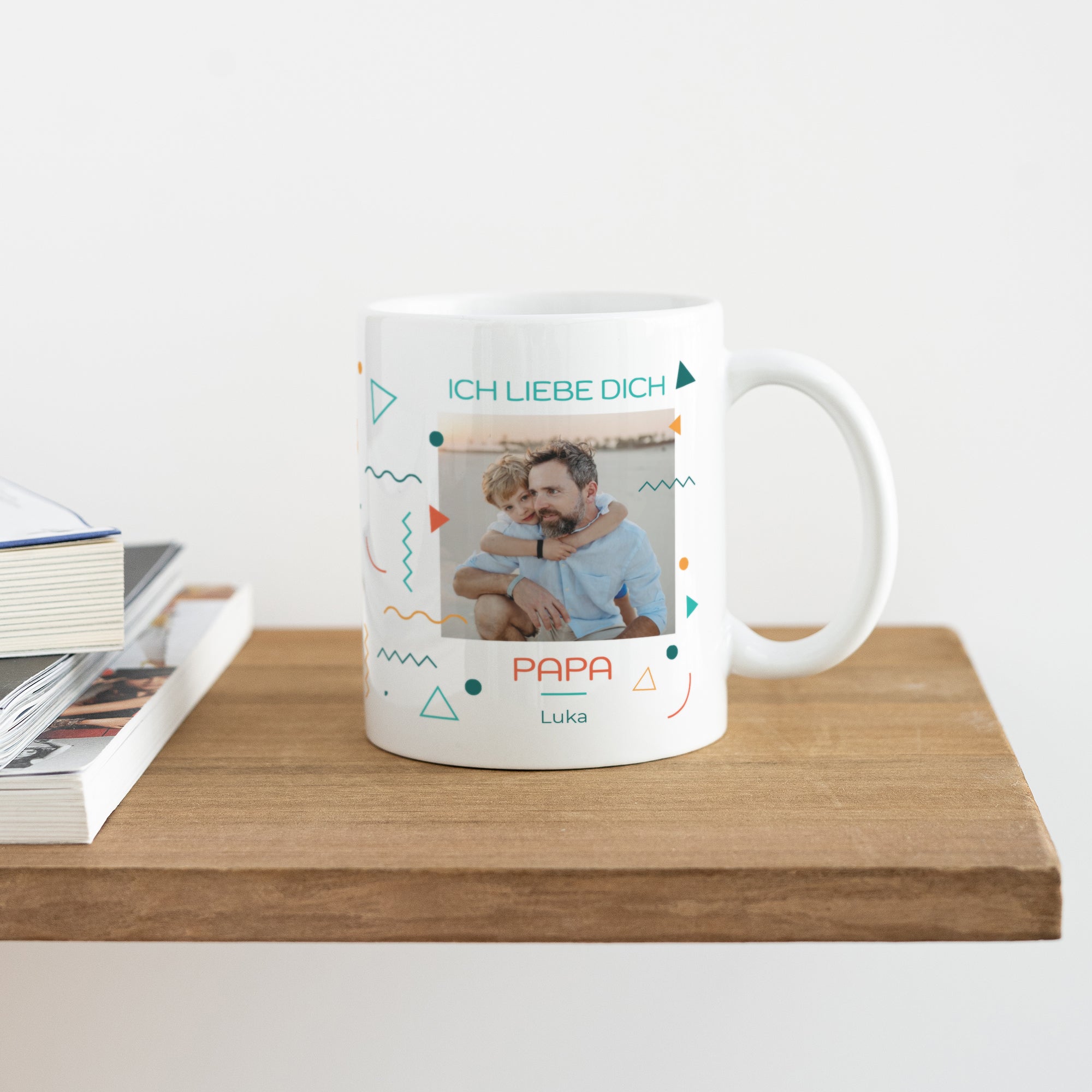 Tasse Objekte Weiß Ich liebe dich Papa. foto N° 4
