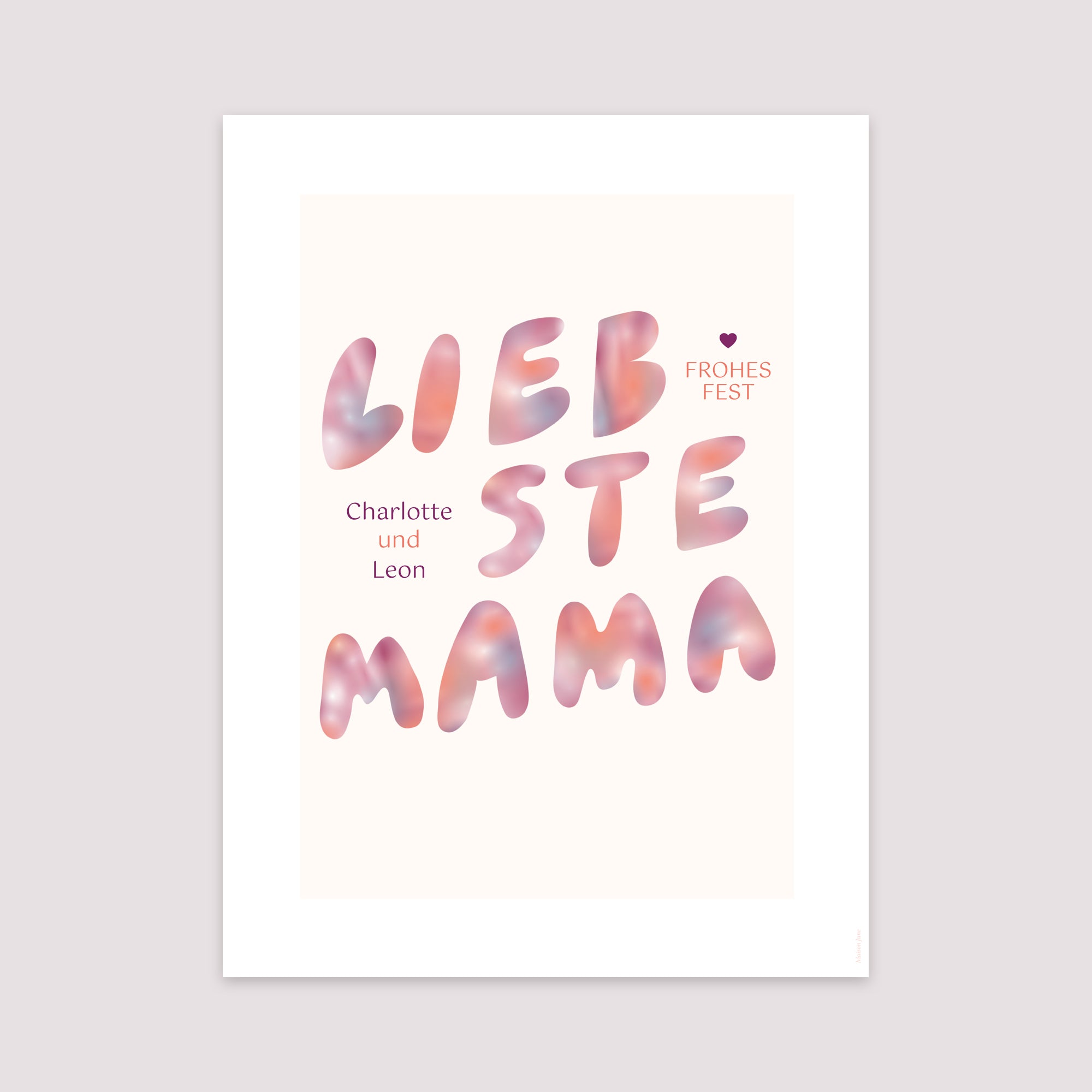 Poster Objekte Porträt Mutter Sonnenaufgang foto N° 2