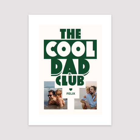 Poster Objekte Porträt COOLE PAPA CLUB