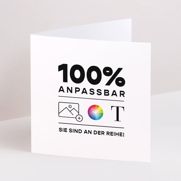 Geburtskarten Doppelflügiges Quadrat Mach es selbst V foto