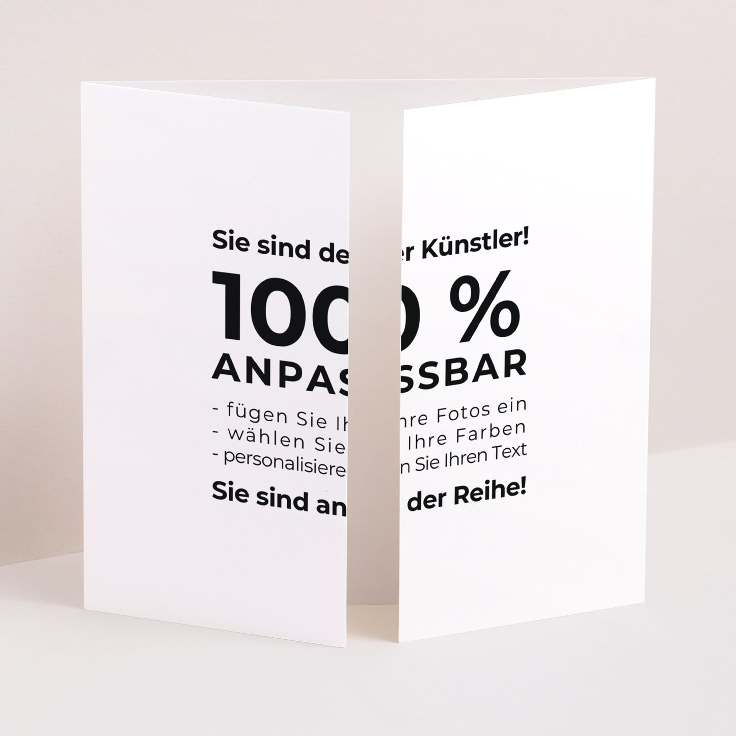 Einladungskarte Geburt Triptychon Fensteröffnung Mach es selbst V foto N° 1