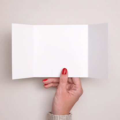 Einladungskarte Geburt Triptychon Fensteröffnung Mach es selbst V foto N° 2