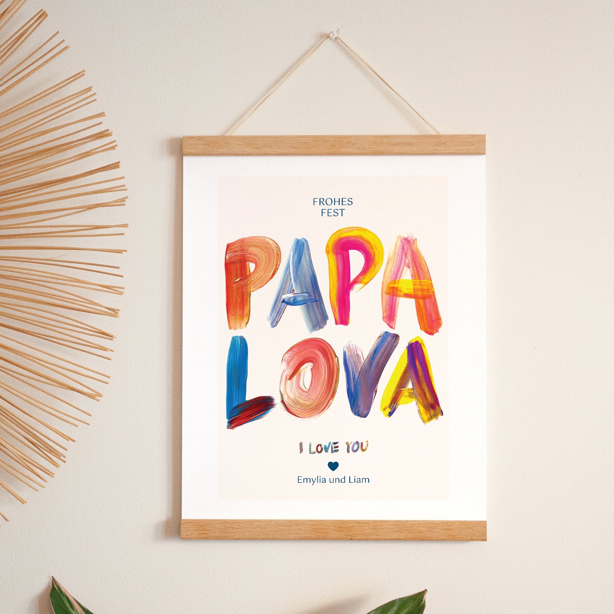 Poster Objekte Porträt PAPA LOVA COLORS -> PAPA LOVA FARBEN foto N° 1
