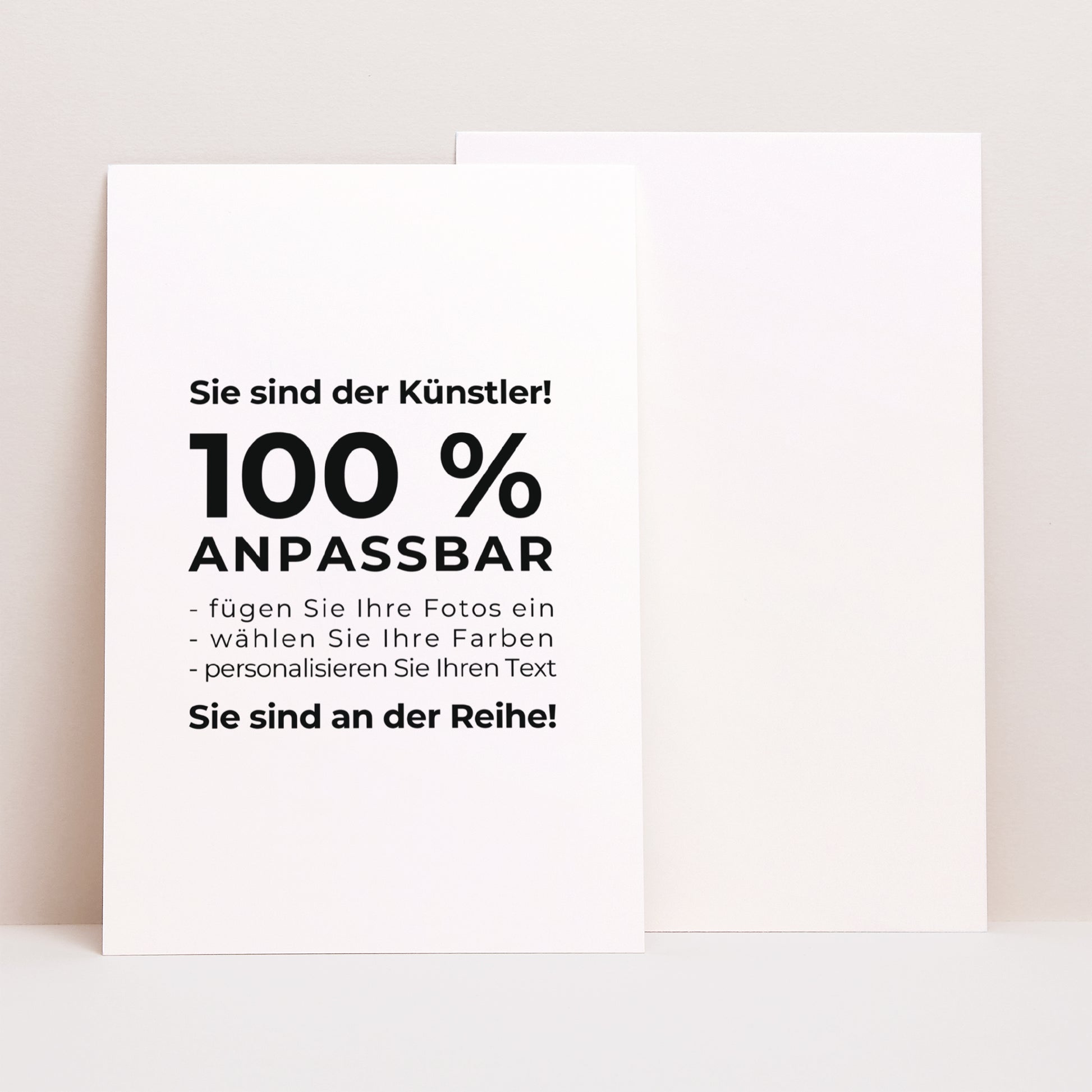 Hochzeitseinladung PortraitPorträt Mach es selbst VI foto N° 1