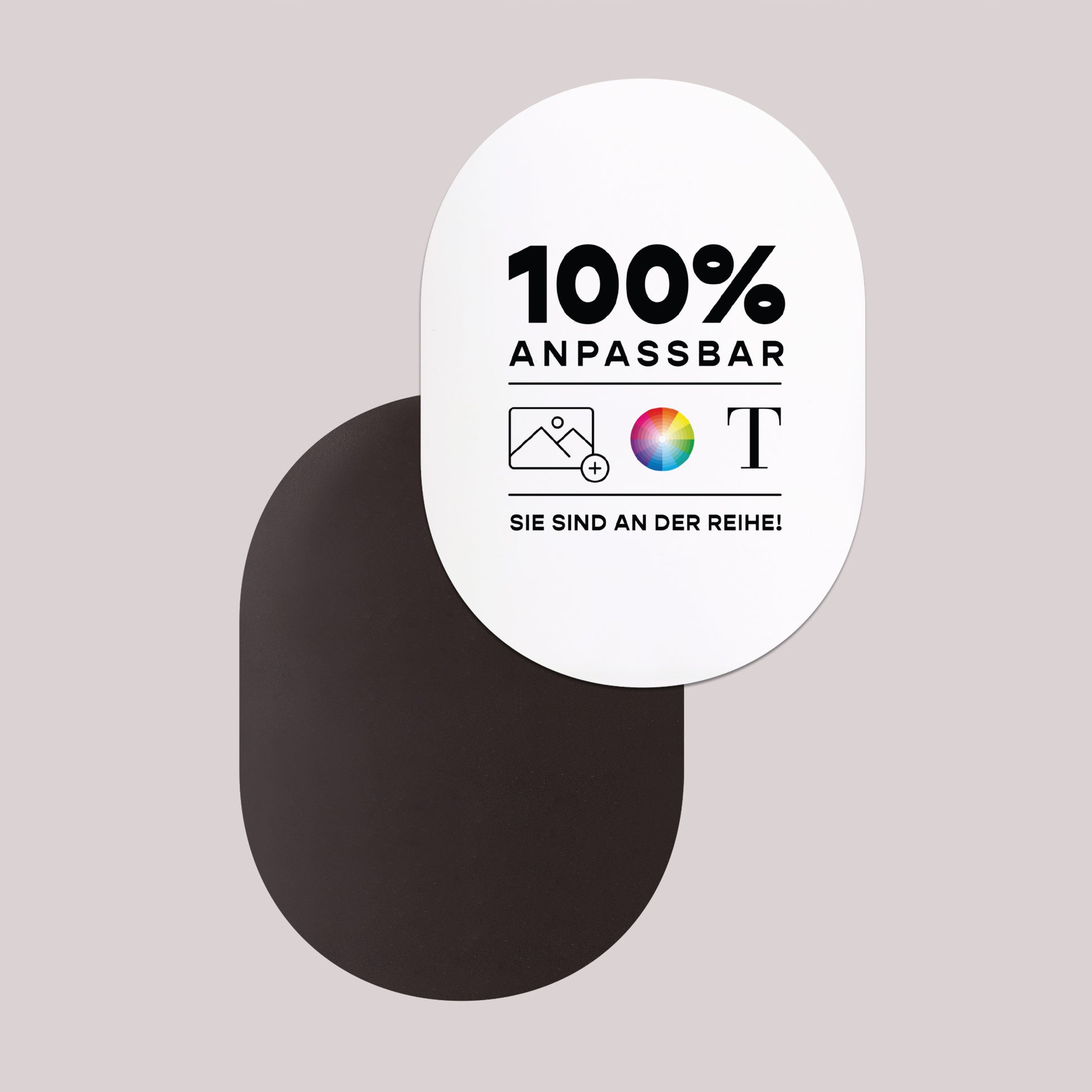 Hochzeitseinladung 8er-Pack, magnetisch, oval Mach es selbst VI foto N° 2