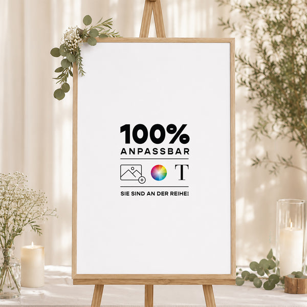 Sitzplan Hochzeit Porträt 60 x 90 cm Mach es selbst VI foto