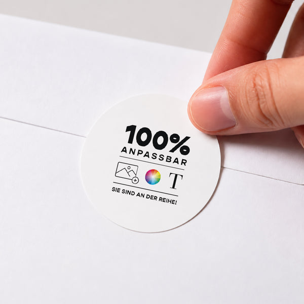 Sticker Hochzeit Rund Mach es selbst VI foto