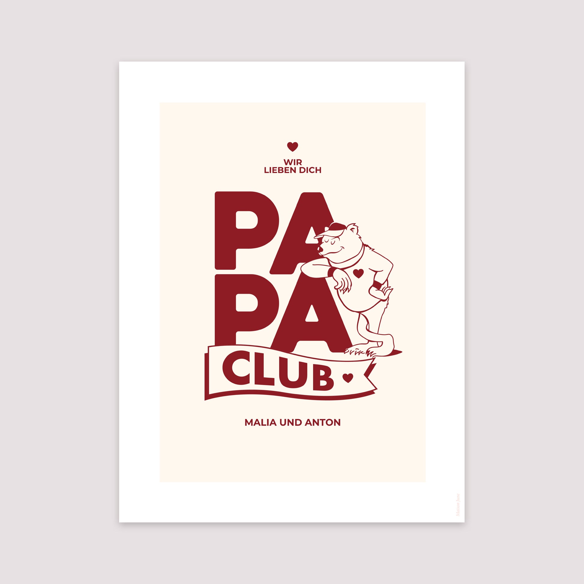 Poster Objekte Porträt Papa Bärenclub foto N° 2