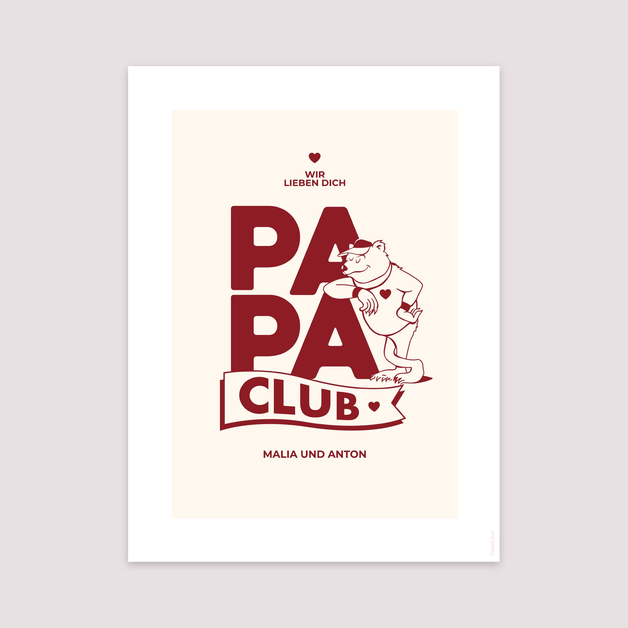 Poster Objekte Porträt Papa Bärenclub foto N° 2