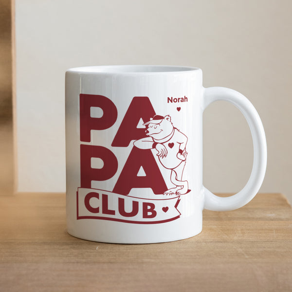 Tasse Objekte Weiß Papa Bärenclub foto