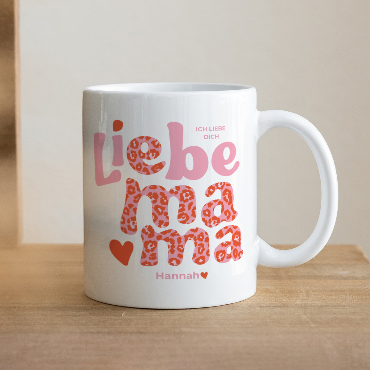 Tasse Objekte Weiß Mutter Leopard foto N° 1