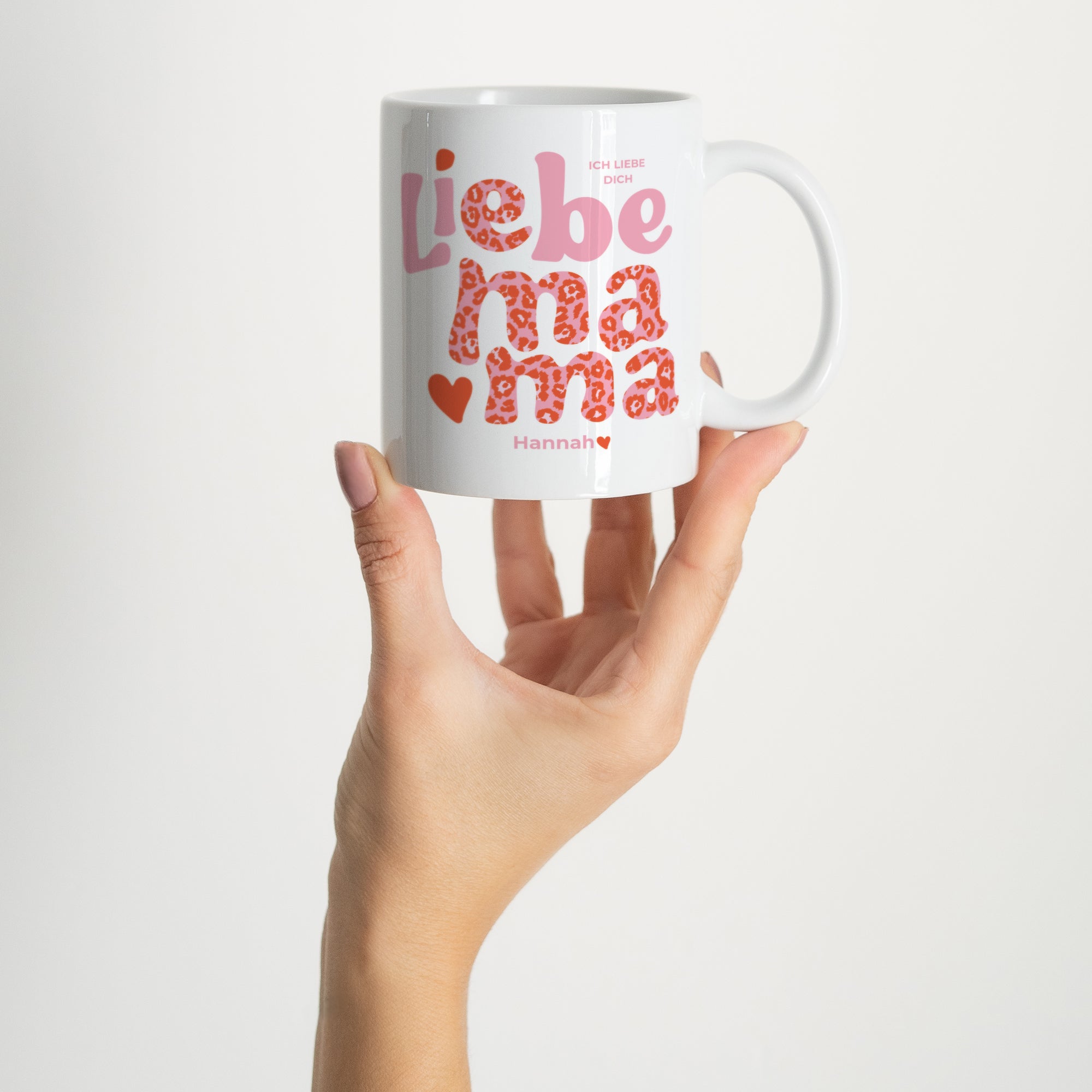 Tasse Objekte Weiß Mutter Leopard foto N° 2