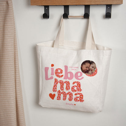 Tote bag Objekte Tragehenkel Mutter Leopard foto N° 1